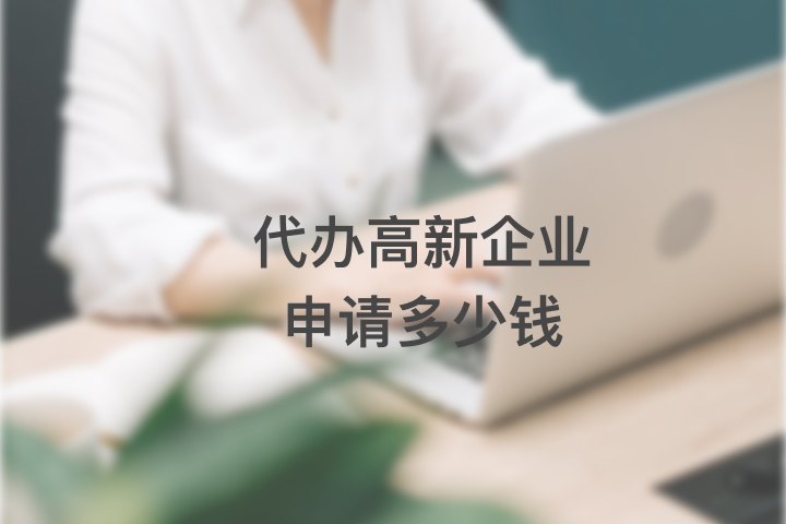 代办高新企业申请多少钱
