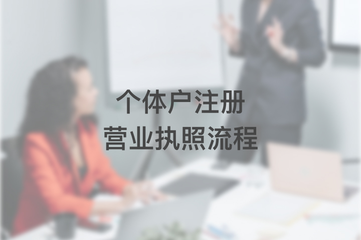 个体户注册营业执照流程
