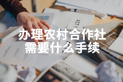 办理农村合作社需要什么手续